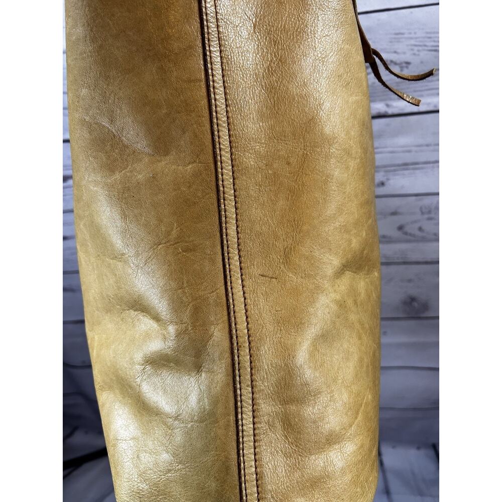 Madewell Tan Leather Large Tote Bag Minimalist Shopper Shoulder Purse - Picture 7 of 9